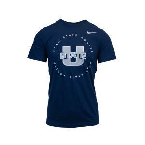 utah state aggies nike performance tshirt navy